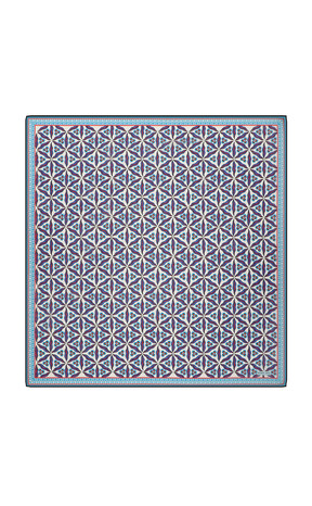 وشاح مربع ناعم بنمط شينتيماني أسود 