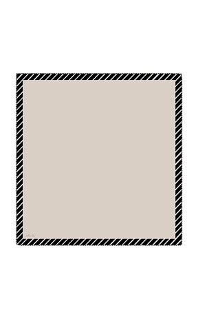 وشاح مربع من الحرير المائل بنمط مخطط حجري 