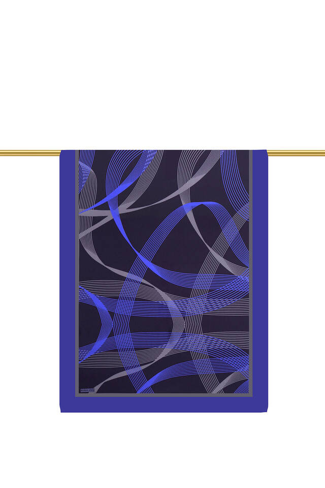 وشاح حرير مائل بنمط كاروسيل من ساكس - 2