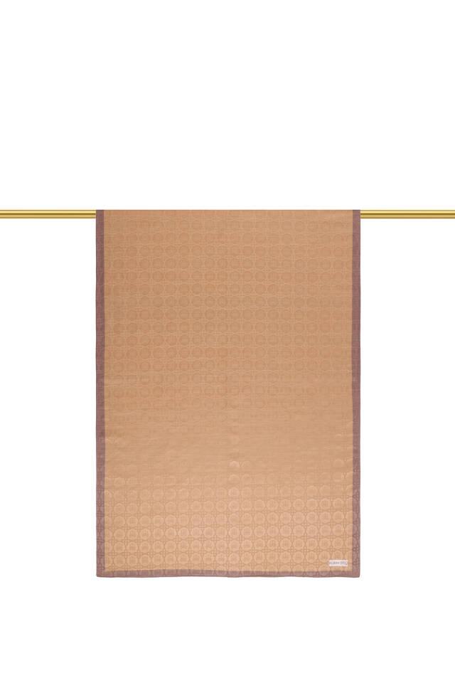 شال حرير قطني بنقشة فراشة الجمل - 3