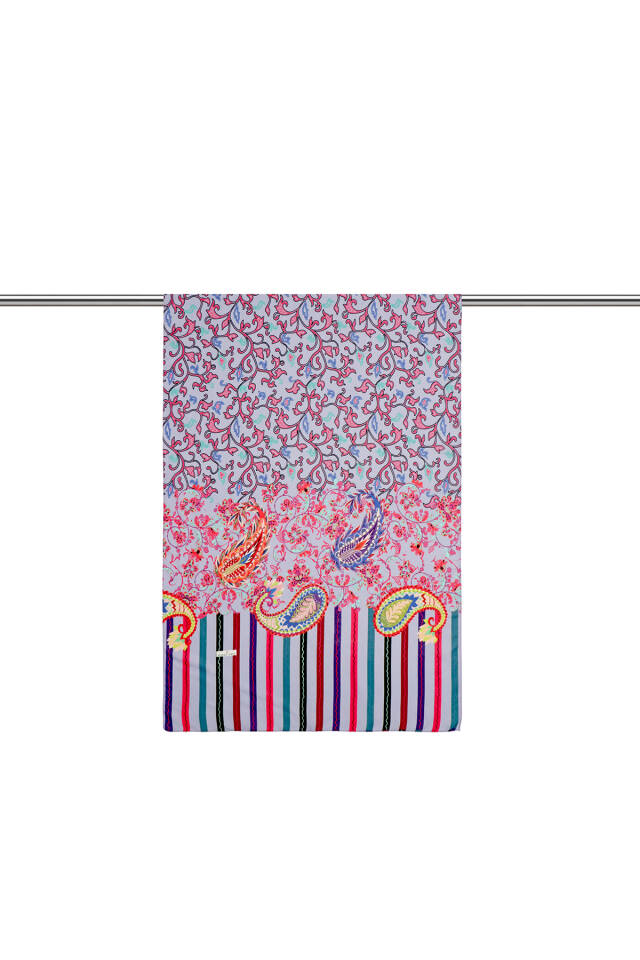 شال ناعم بنقشة اللبلاب الليلكي - 2