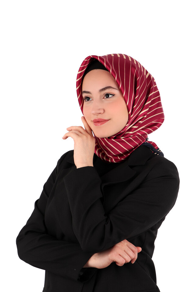 الكرز ديلا نمط سورة وشاح الحرير 