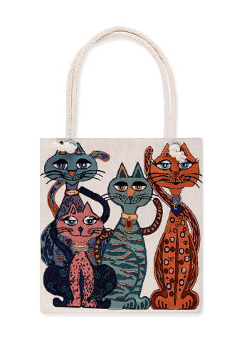 حقيبة كتف بنقشة قطة 