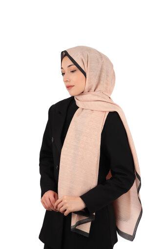 شال حرير قطني بنقشة سمك السلمون 