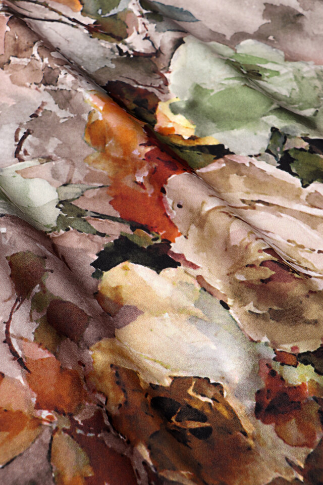 وشاح حرير سورا بنقشة المنك والكاميليا - 4