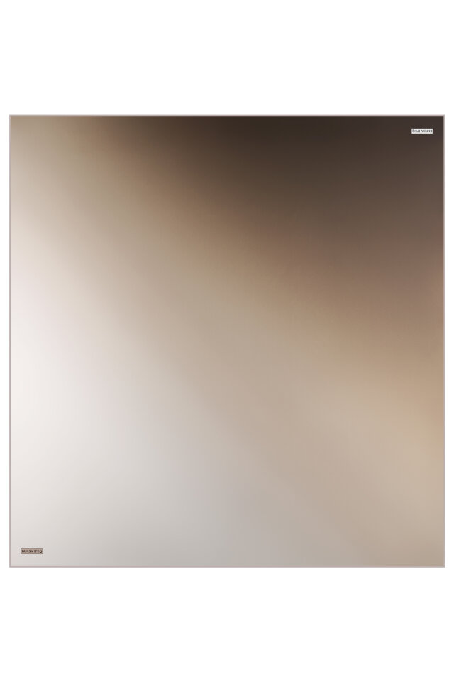 وشاح حريري من قماش التويل بلون بني داكن متدرج - 3