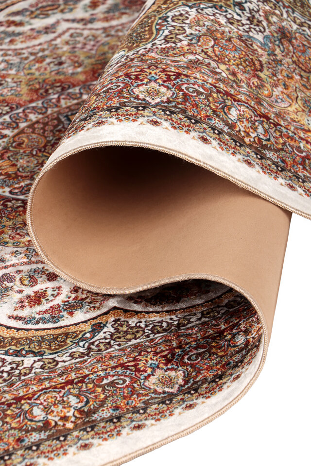 سجادة صلاة مخملية إسفنجية بلون كاكي - 3