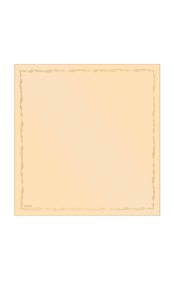 Açık Gold Kenarı Sulu Dalga İpek Eşarp - Bursa İpek