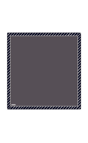 Amethyst Stripe Pattern Twill Silk Square Scarf 