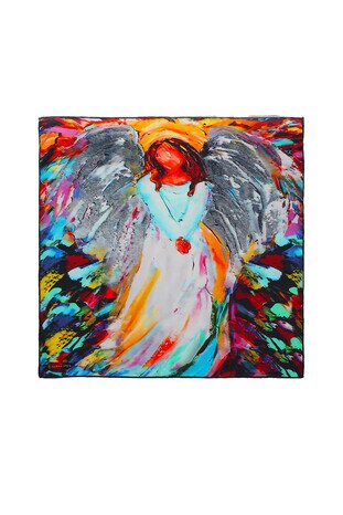 Kırmızı Angel İpeksi Mendil 