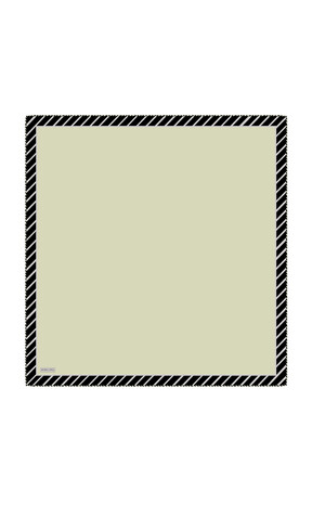 Aqua Green Stripe Pattern Twill Silk Square Scarf 