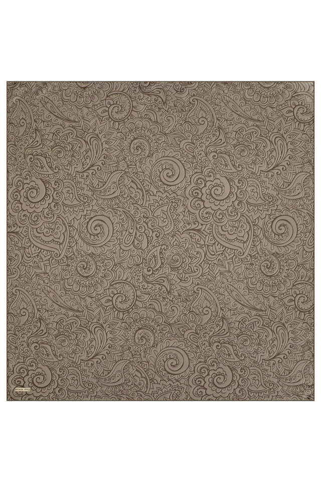 Mink Art Pattern Twill Silk Scarf - 3