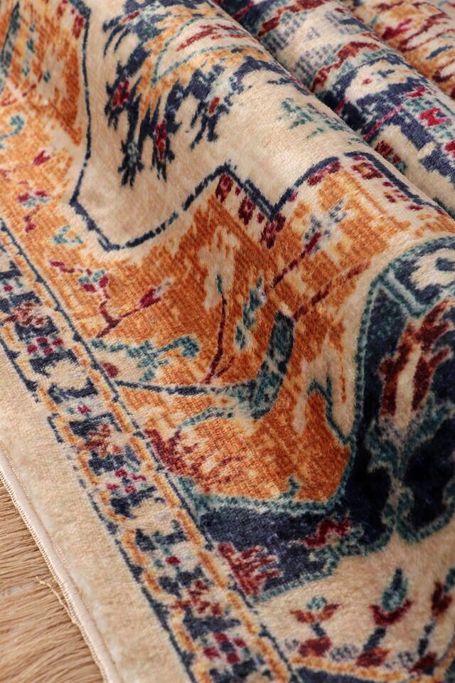 Beige Bamboo Carpet Prayer Rug - 2