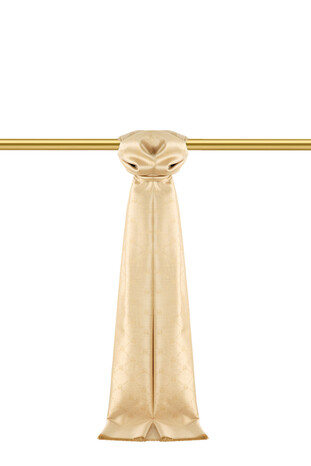 Beige Monogram Pattern Jacquard Silk Scarf 