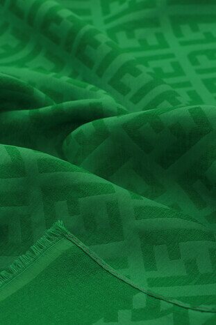 Benetton F Pattern Embossed Scarf - Thumbnail