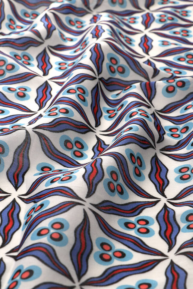 Black Çintemani Pattern Soft Square Scarf - 3