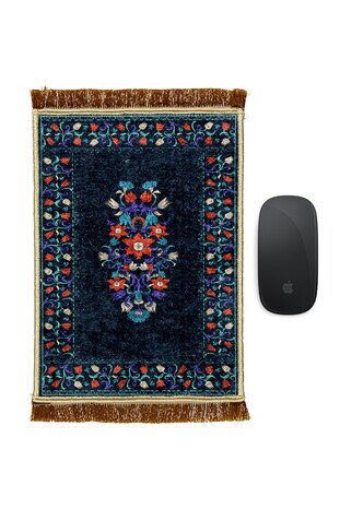 Black Decorative Small Carpet Mousepad 