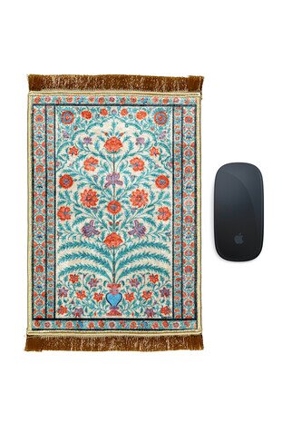 Black Decorative Small Carpet Mousepad 