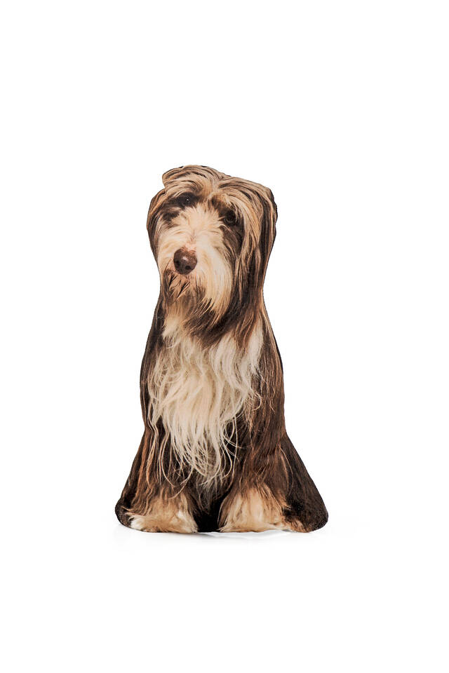 Black Dog Pattern Decorative Pillow - Bursa İpek