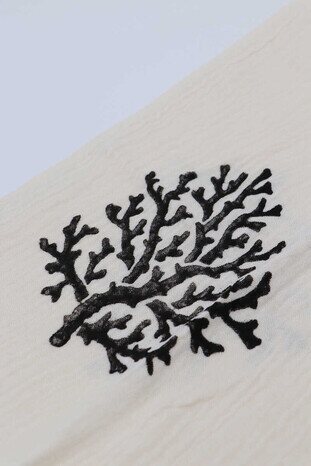Black Stone Print Coral Loincloth - Thumbnail