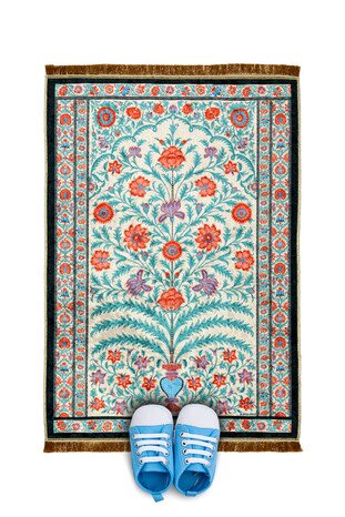 Black Velvet Children's Prayer Rug 