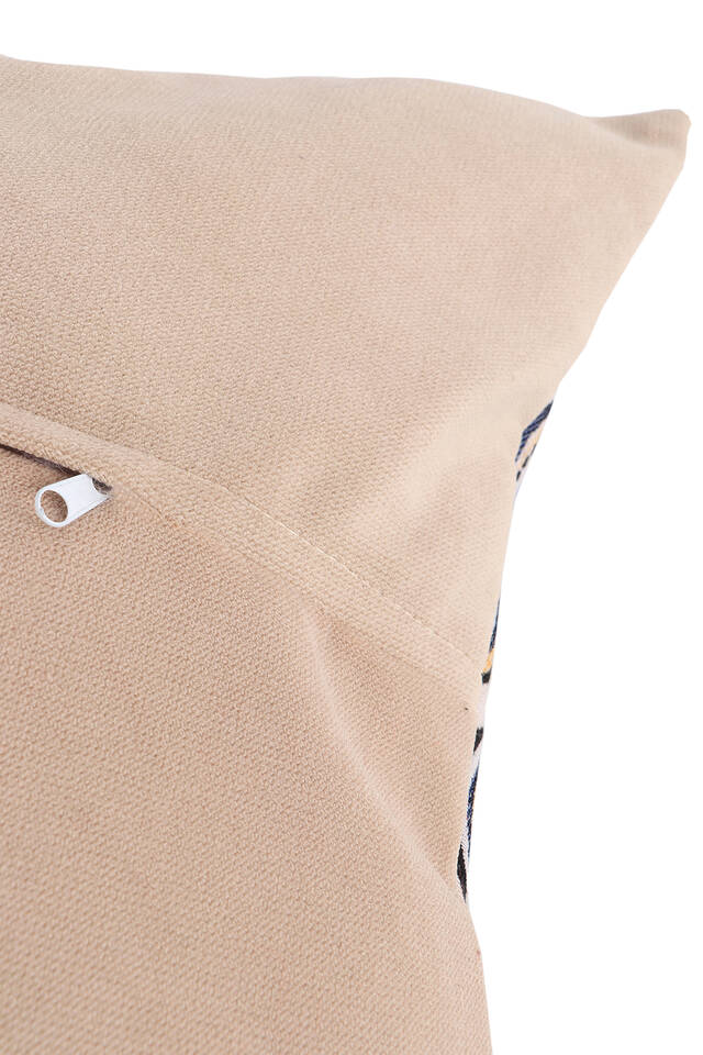 Blue Evil Eye Bead Pattern Tapestry Throw Pillow - 3