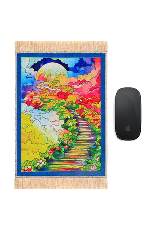 Blue Sky Decorative Small Carpet Mousepad 