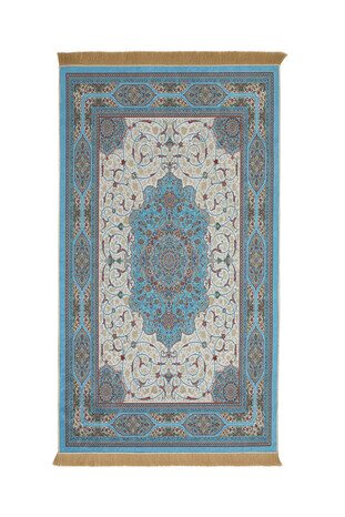 Blue Velvet Carpet Prayer Rug 