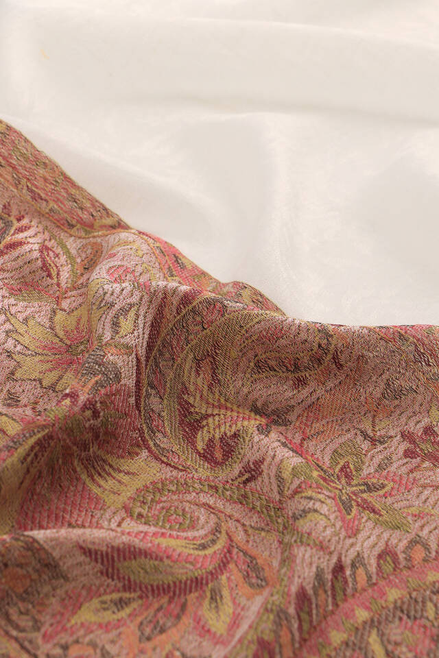 Green Border Patterned Wool Shawl - 4