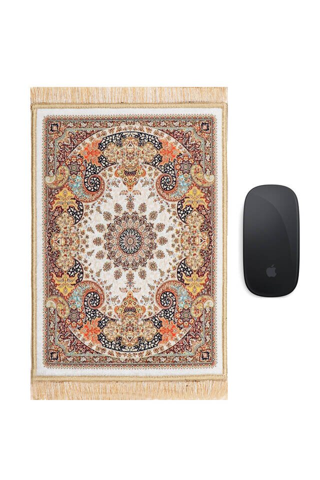 Brown Decorative Small Carpet Mousepad - Bursa İpek