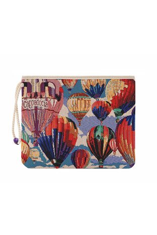 Cappadocia Pattern Tapestry Handbag - Thumbnail