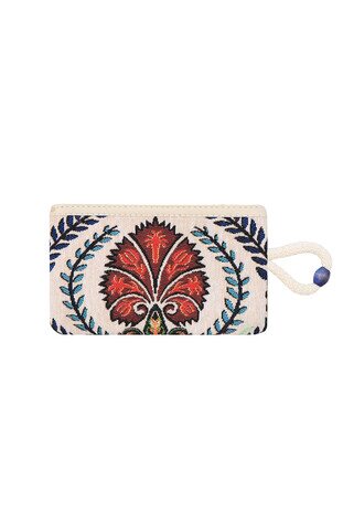 Carnation Pattern Tapestry Wallet - Thumbnail