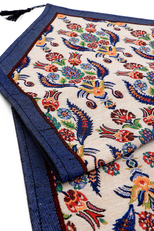 Carnation Tulip Pattern Tapestry Runner - Thumbnail