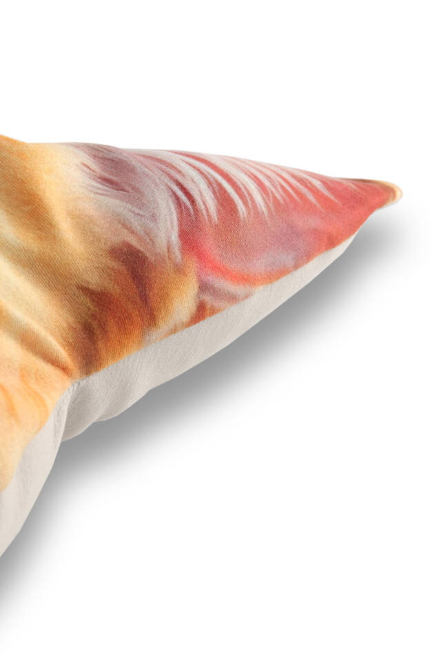 Orange Cat Pattern Decorative Pillow - 2