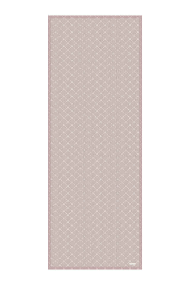 Stone Chain Monogram Pattern Silk Shawl - 4