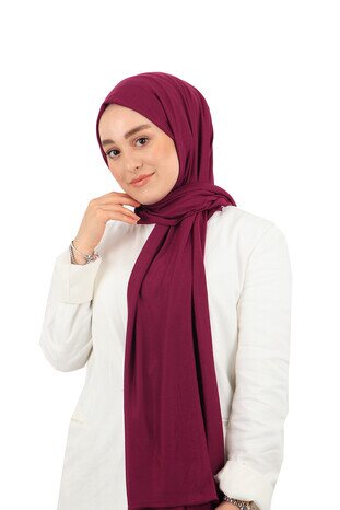 Cherry Combed Cotton Scarf - Thumbnail