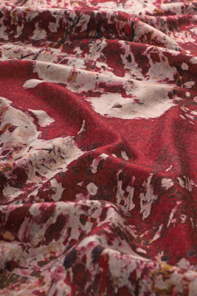 Cherry Peach Tree Pattern Winter Shawl - 5