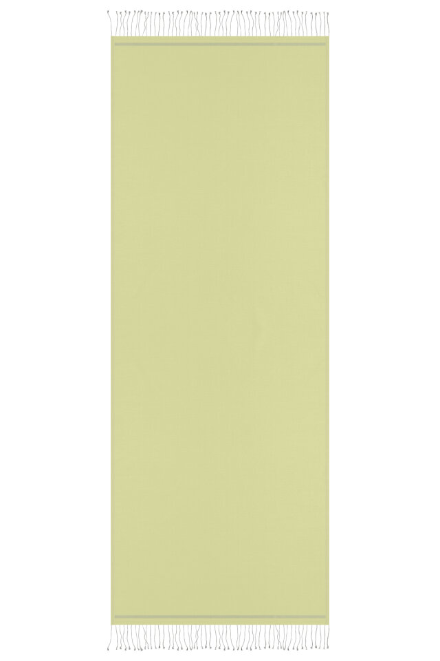 Yeşil Gri Çift Taraflı İpek Şal - 4