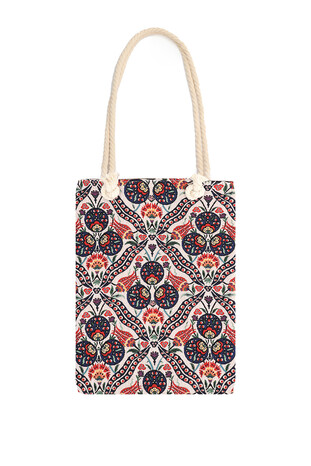 Çintemani Pattern Tapestry Shoulder Bag - Thumbnail