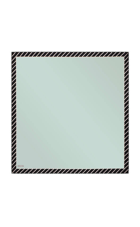 النعناع شريطية نمط حك الحرير وشاح 