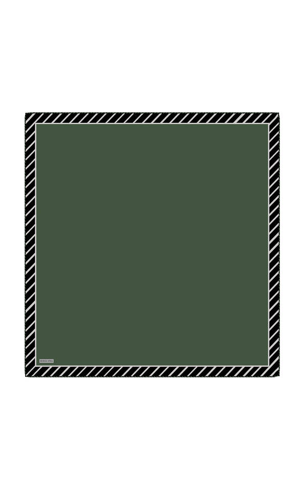 Nefti Çizgi Desen Twill İpek Eşarp - Bursa İpek