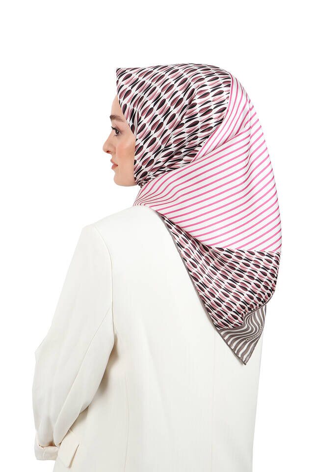 Pudra Damla Sura İpek Eşarp - 2