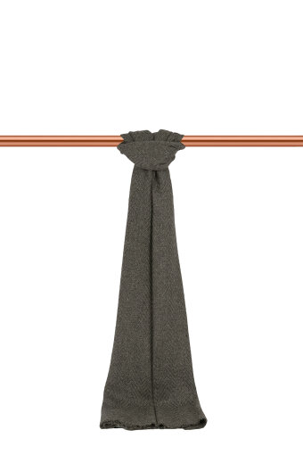 Füme Desenli Dar Yün Kaşkol 