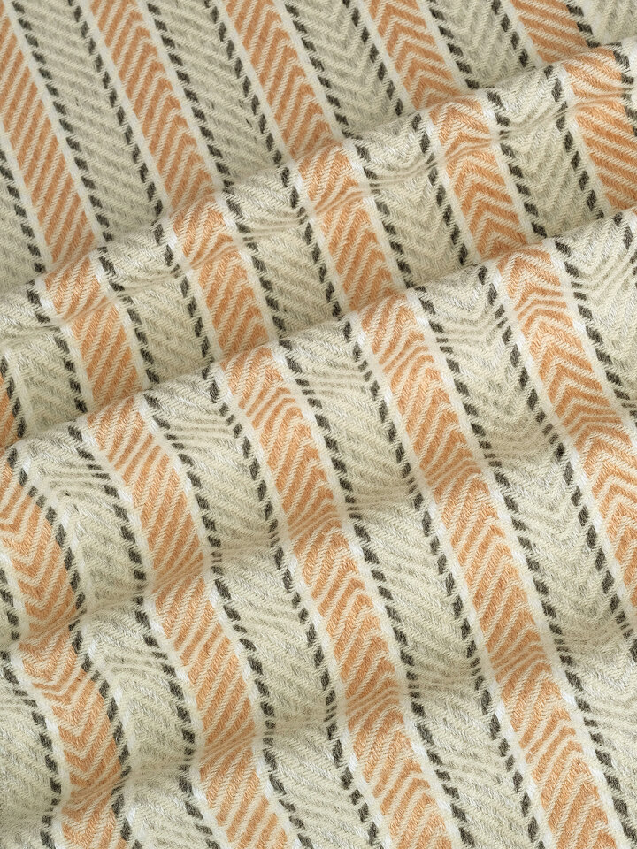 Krem Bej Desenli Dar Yün Kaşkol - 3