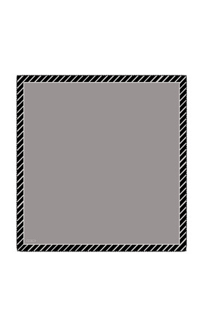 Dark Grey Stripe Pattern Twill Silk Square Scarf 