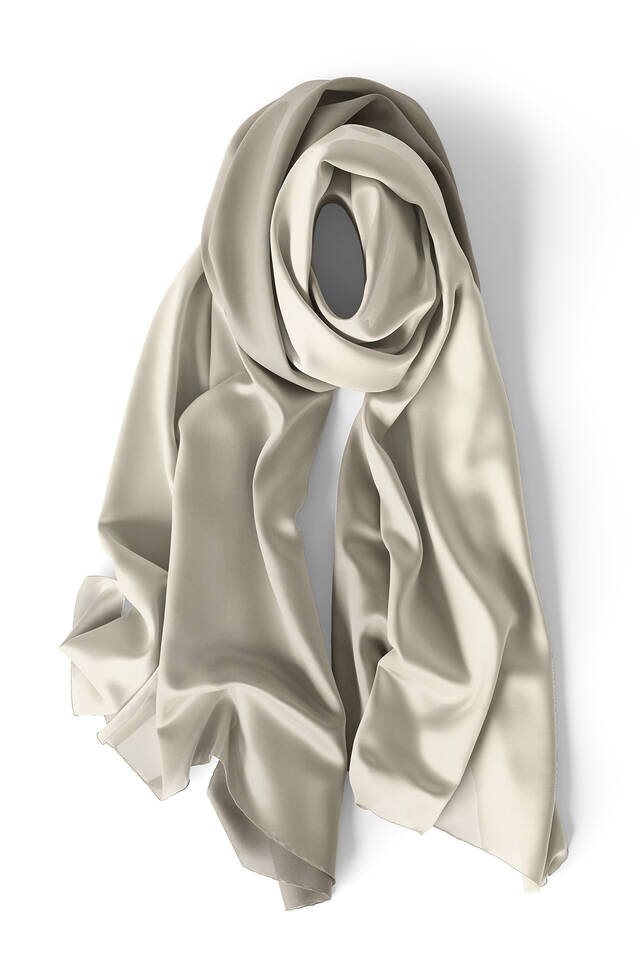 Dark Stone Stone Gradient Silk Shawl - 3