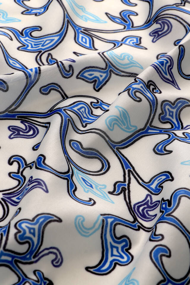 Ekru Sarmaşık Desen Soft Şal - 3