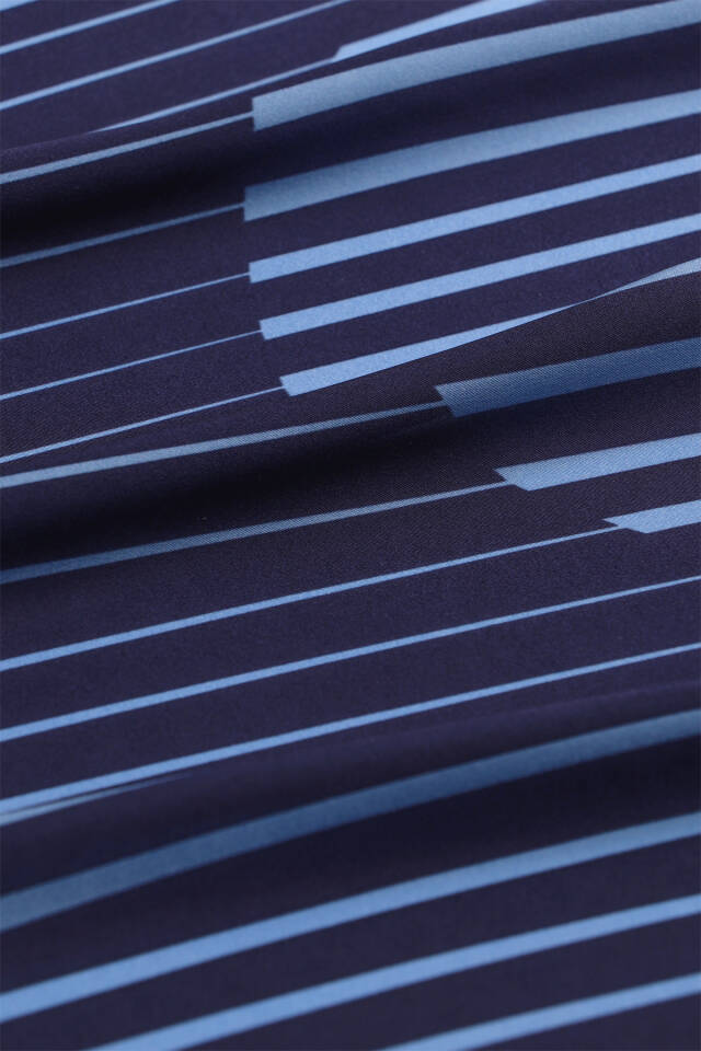 Blue Dila Pattern Sura Silk Scarf - 3