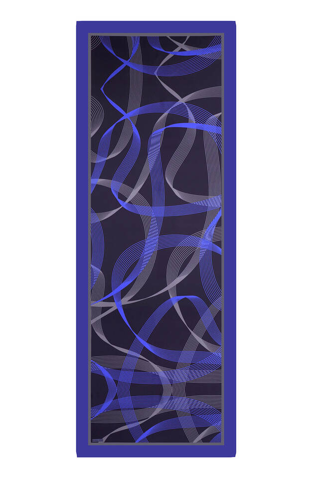 Saks Dönence Desen Twill İpek Şal - 3