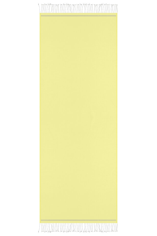 Lime Gray Double-Sided Silk Shawl - 4